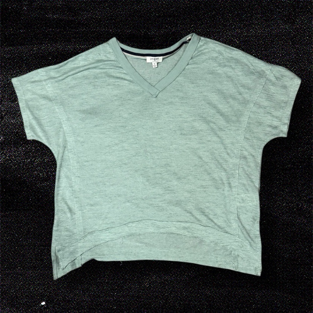 Umgee Mint Green V-Neck Shirt